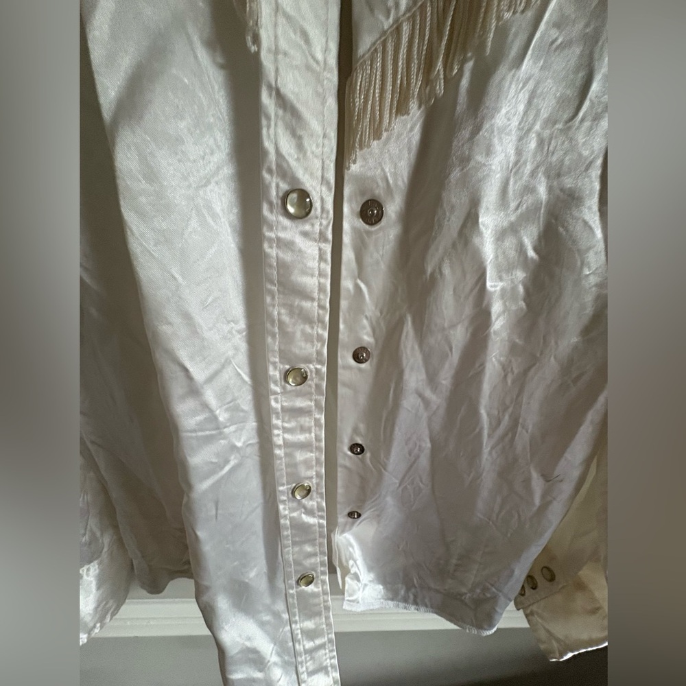 Vintage Wrangler satin shirt. Size 36 - Picture 4 of 5